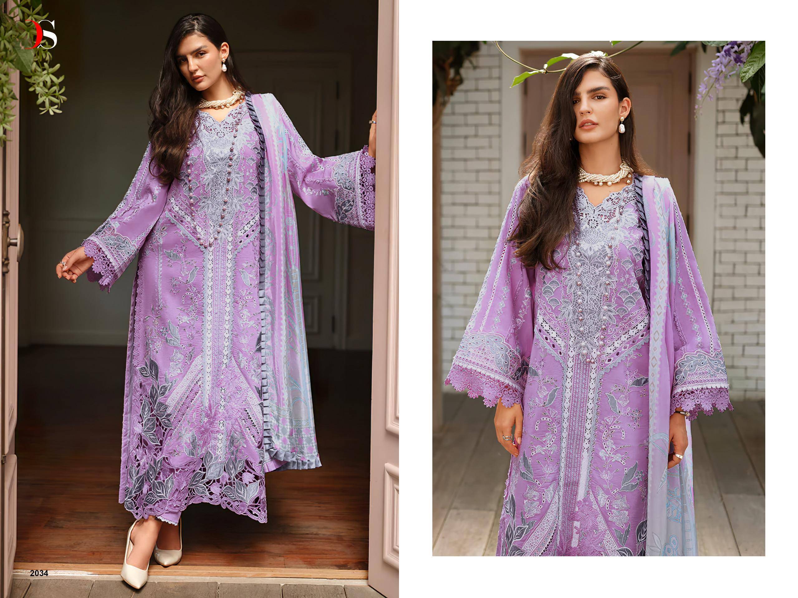 MUSHQ-4 DEEPSY SUITS 2031 To 2036 Series Pakistani Stylish Beautiful Colourful Printed & Embroidered Party Wear & Occasional Wear Pure Cotton Dresses At Wholesale Price